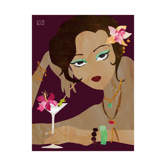 Girl with Martini